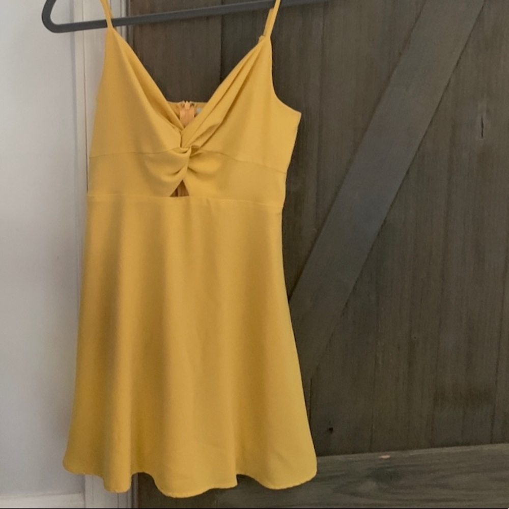 YELLOW KNOT DRESS
